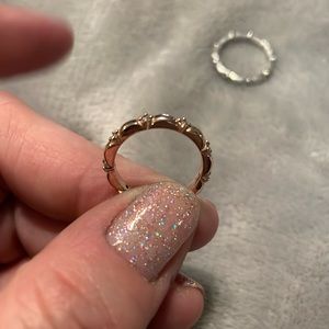 Rose Gold stackable ring from Pandora